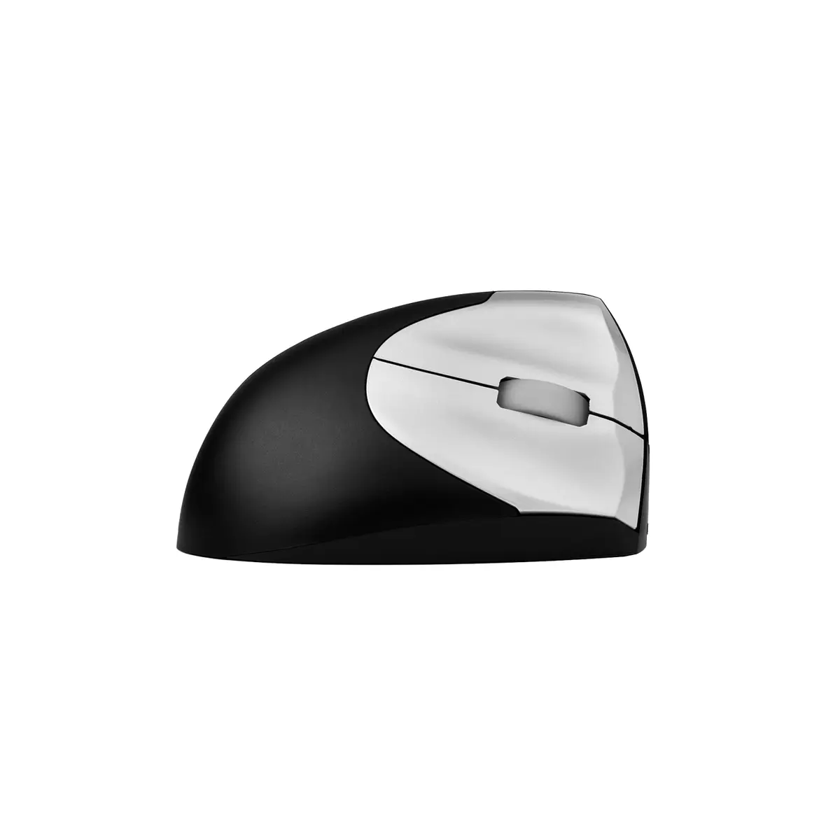 Handshake Mouse Wireless VS4, rechts, Vertikale Ausführung, Laser, RF Wireless, 2400 DPI, Schwarz, Silber