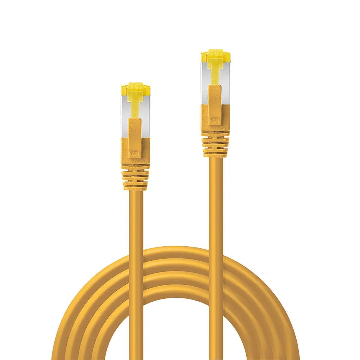Patchkabel Cat7 Kabel mit Cat 6a Anschlüssen RJ45/RJ45 Stecker/Stecker Gelb 20m
