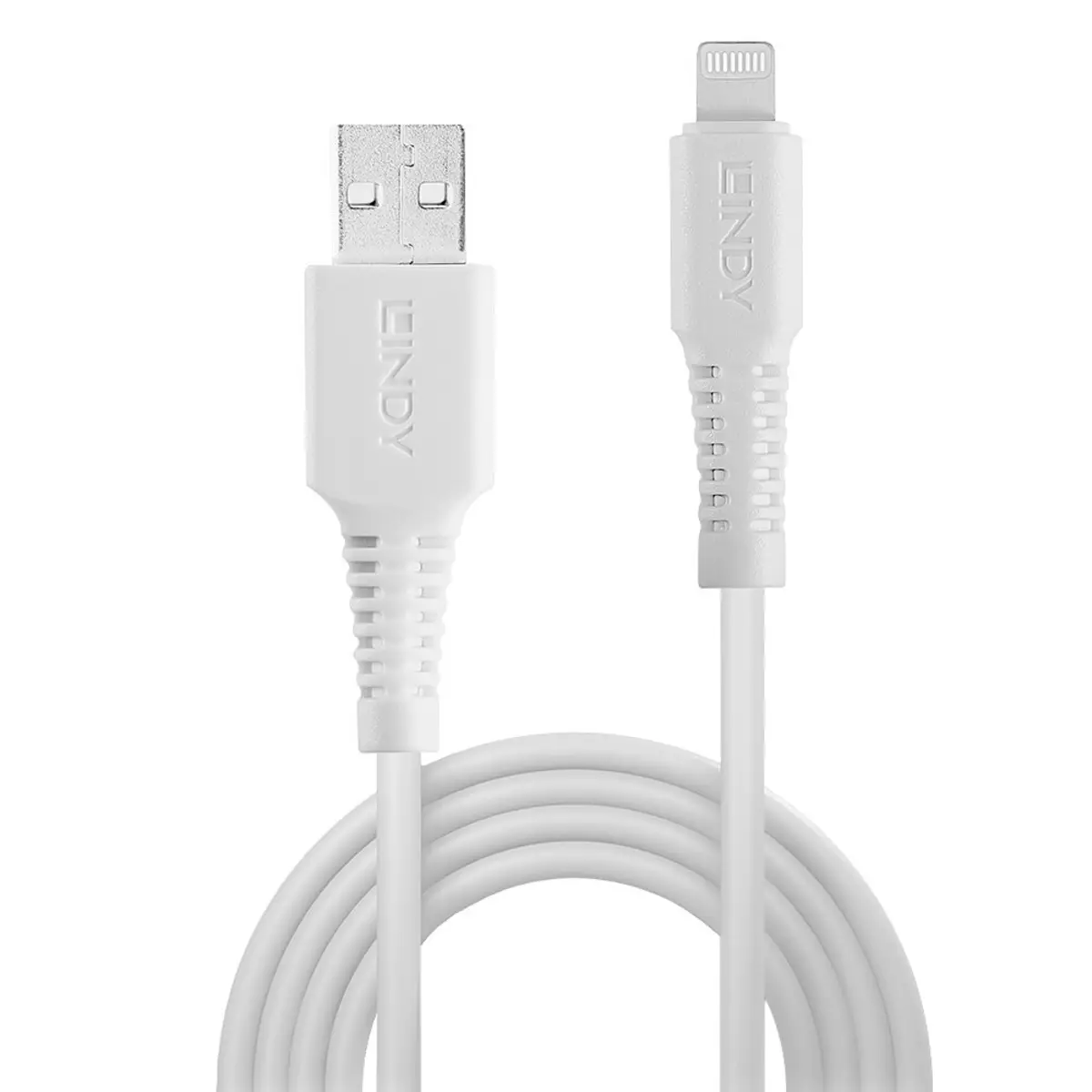 Lightning-Kabel Lightning/USB-A Stecker/Stecker Weiß 1m