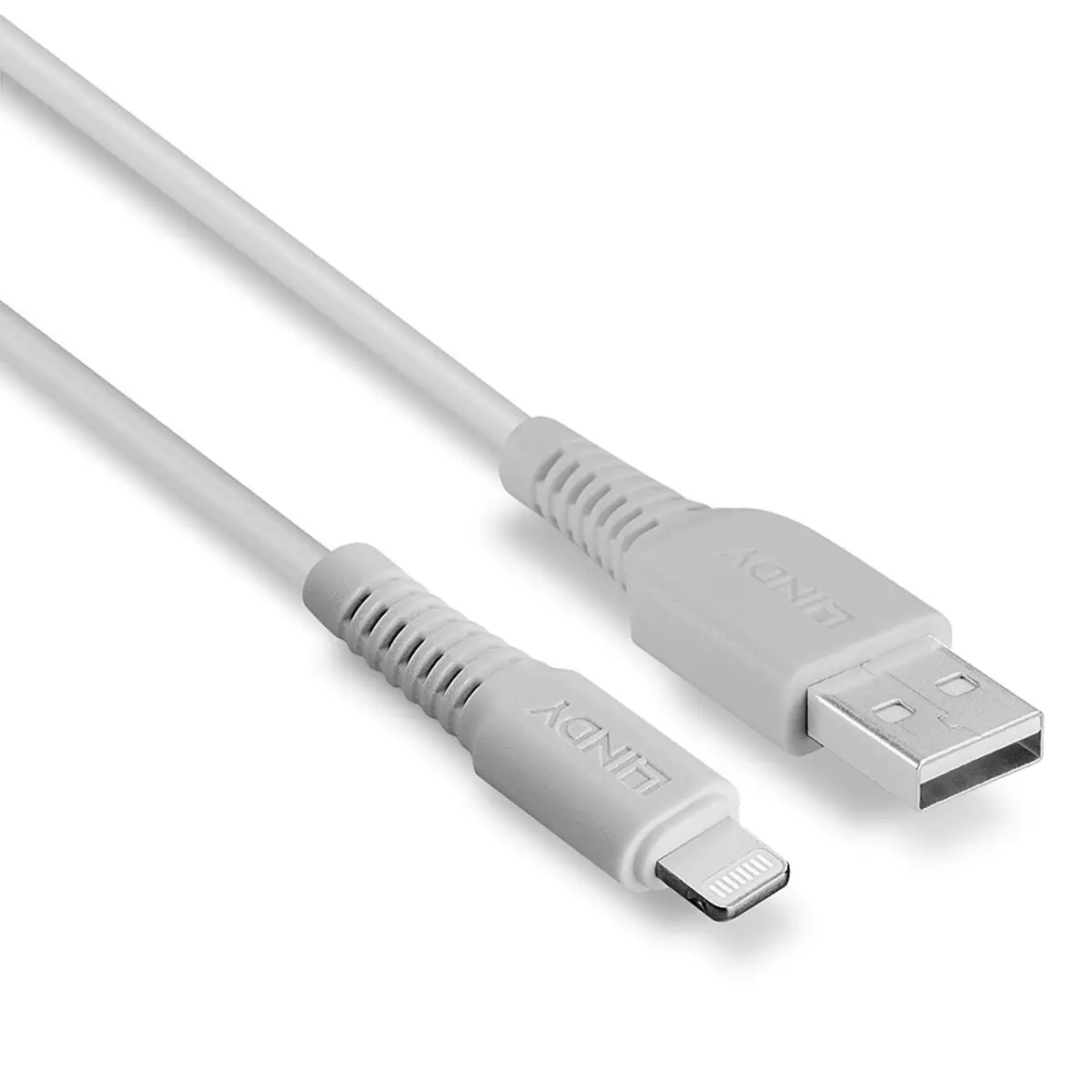 Lightning-Kabel Lightning/USB-A Stecker/Stecker Weiß 1m