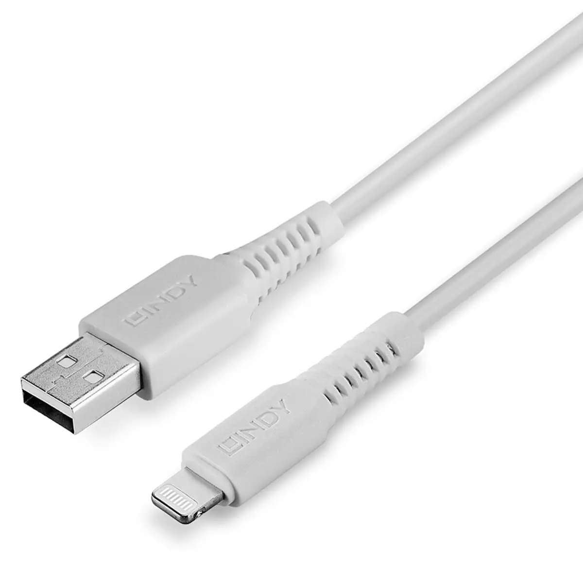 Lightning-Kabel Lightning/USB-A Stecker/Stecker Weiß 1m