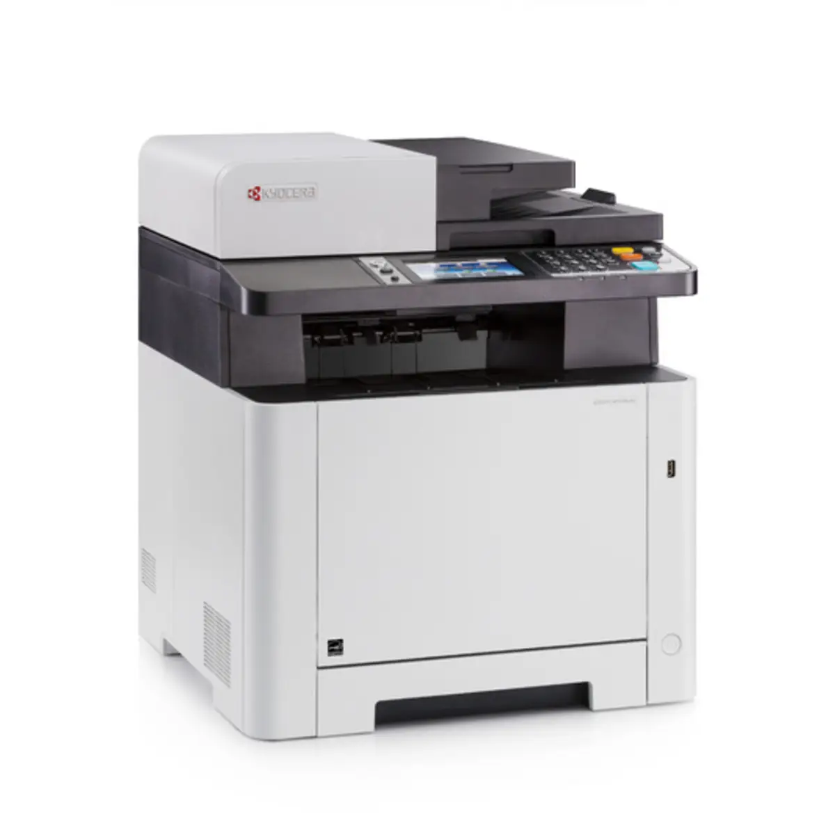 ECOSYS M5526cdn Multifunktionsdrucker Farbe Laser Legal (216 x 356 mm)//A4 (210 x 297 mm) (Original) A4/Legal (Medien) bis zu 26 Seiten/Min. (Kopieren) bis zu 26 Seiten/Min. (Drucken) 300 Blatt 33.6 Kbp