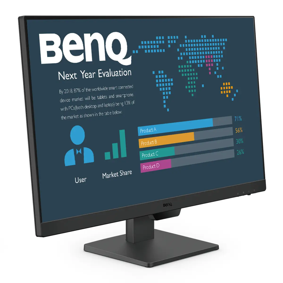 BL2790 Business LED-Monitor 68,6 cm 27" 1920x1080 Full HD 1080p 100 Hz IPS 250 cd/m² 1300:1 5 ms 2xHDMI DisplayPort Lautsprecher Schwarz