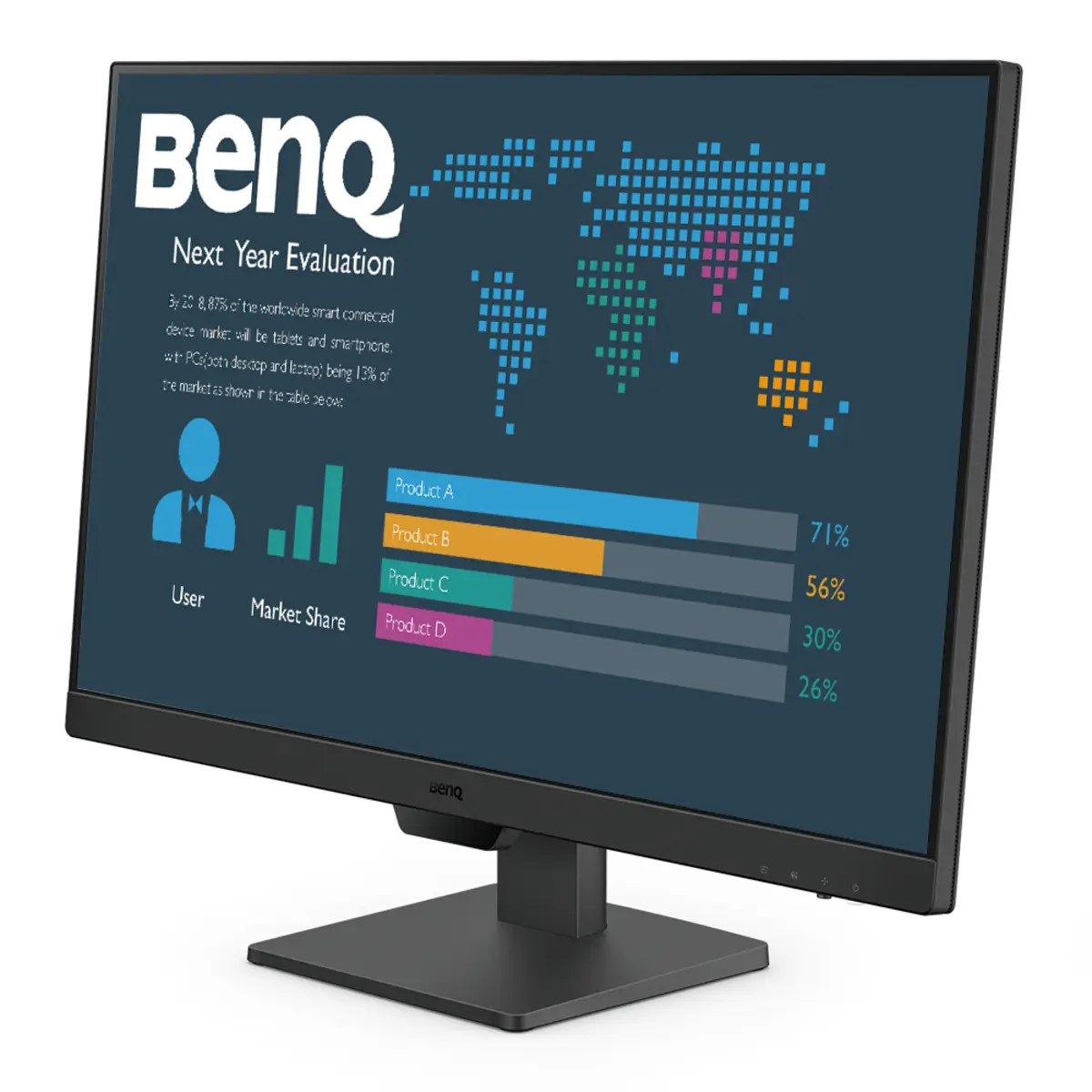 BL2790 Business LED-Monitor 68,6 cm 27" 1920x1080 Full HD 1080p 100 Hz IPS 250 cd/m² 1300:1 5 ms 2xHDMI DisplayPort Lautsprecher Schwarz