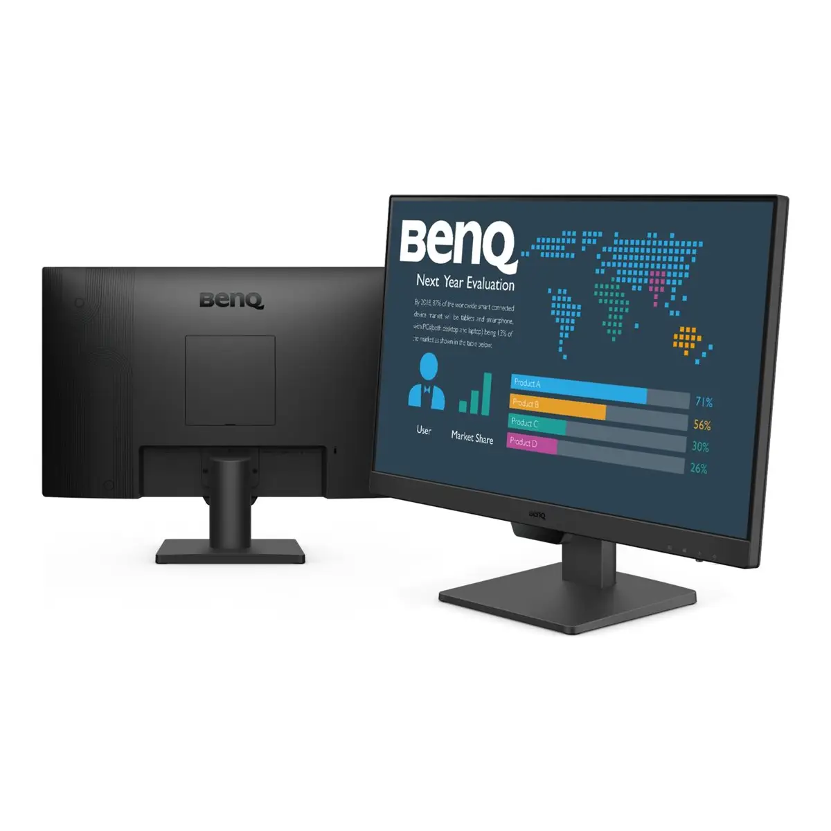 BL2490 LED-Monitor 60,5 cm 23,8" 1920x1080 FHD 1080p 100 Hz IPS 250 cd/m² 1300:1 5 ms 2xHDMI DisplayPort Lautsprecher Schwarz
