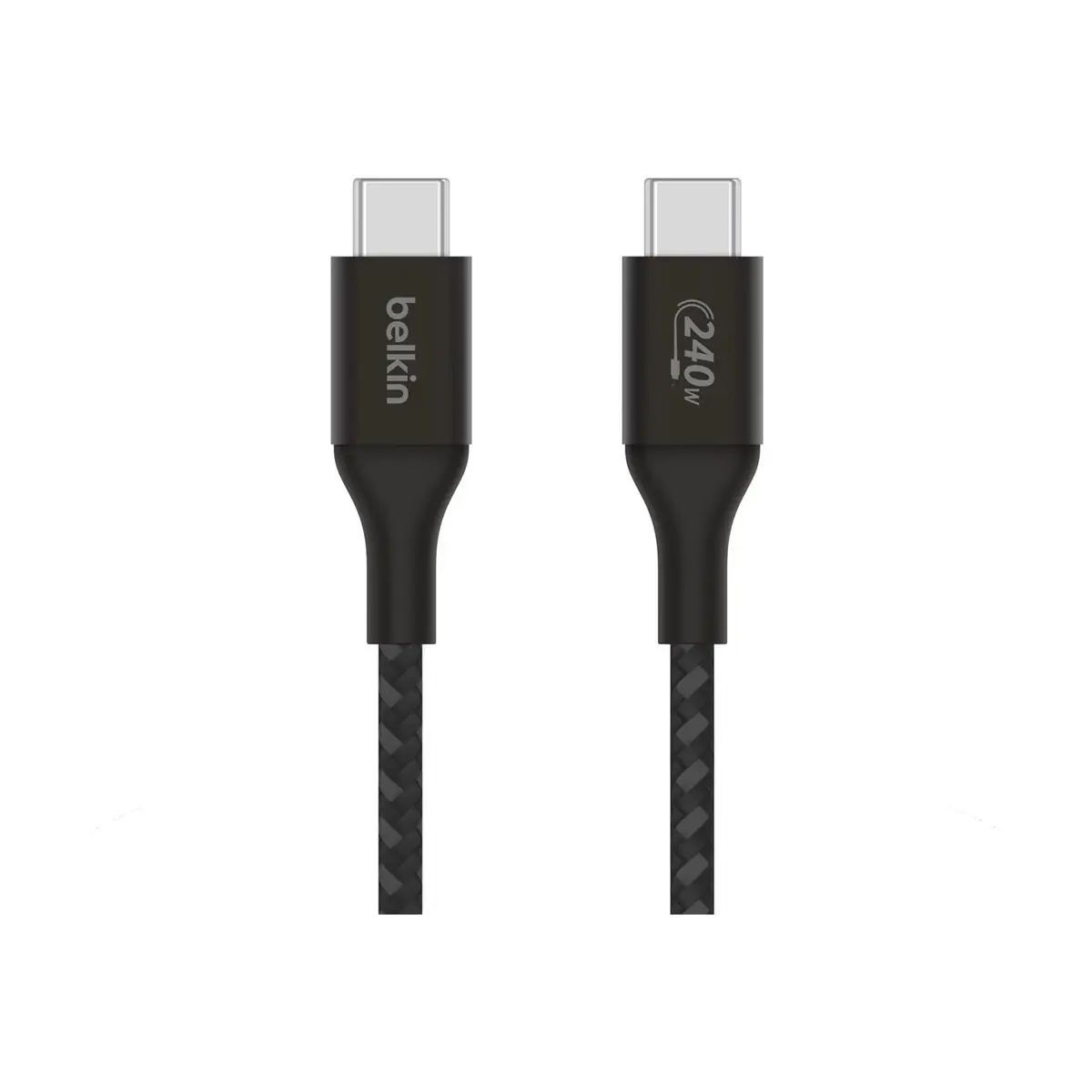 Boostcharge USB-Kabel 24 pin USB-C (M) zu 24 pin USB-C (M) USB 2.0 1 m unterstützt bis zu 240 W Spannungsversorgung Schwarz