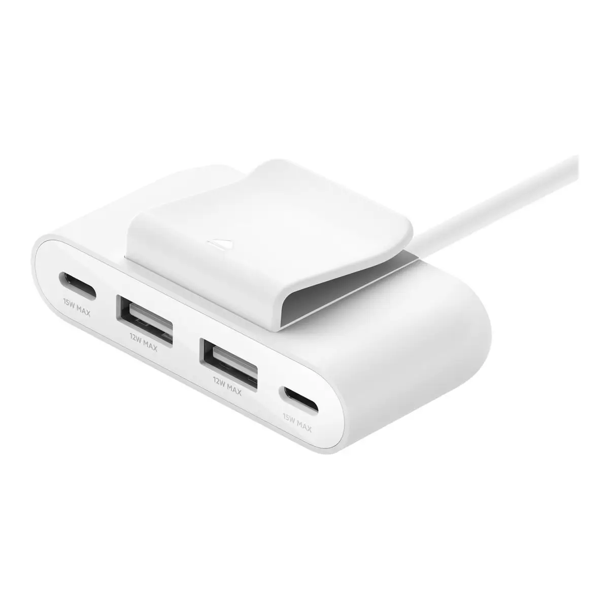 BoostCharge Ladesteifen USB Typ-C USB 3.2 Gen 1 (3.1 Gen 1) Type-A USB Typ-C Weiß Rundkabel 2 m 1 Stück