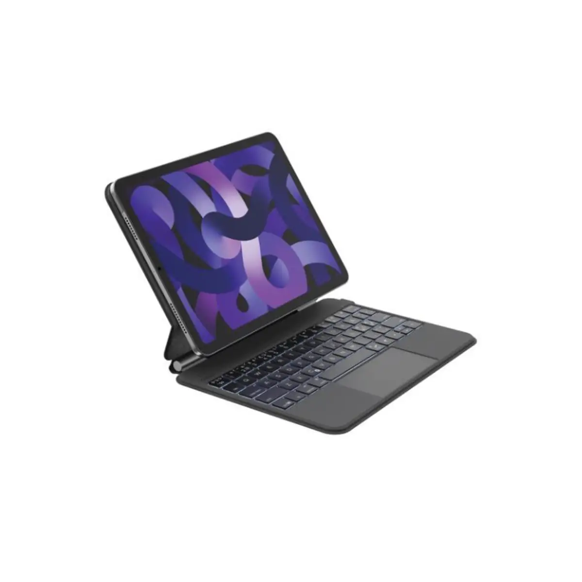 Connect Pro Tastatur und Schutzhülle mit magnetischem Ständer mit Touchpad hinterleuchtet kabellos Bluetooth QWERTZ Deutsch für Apple 10.9-inch iPad Air Wi-Fi Wi-Fi + Cellular 11-inch iPad Pro Wi-Fi Wi-F