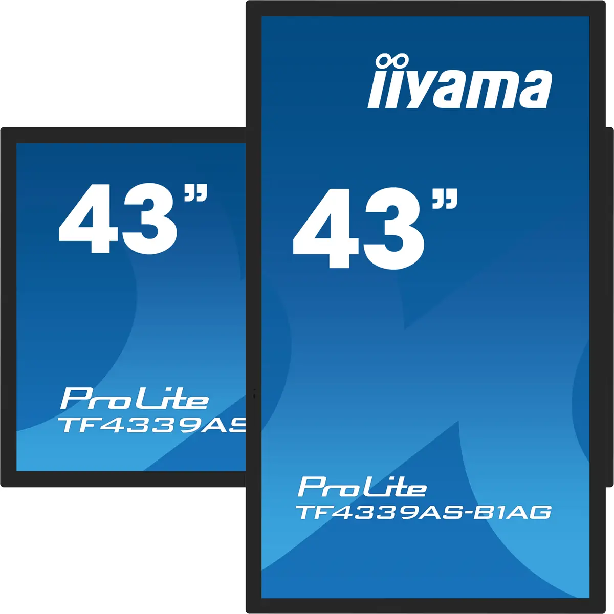TF4339AS-B1AG Digital Signage 108cm 42,5" LED 3840x2160 Pixel 1200:1 500 cd/m² 16:9 8 ms 2,4K UHD Betriebszeiten (Stunden/Tage) 24/7 Android Schwarz