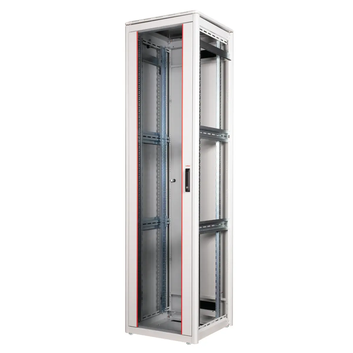 48,26cm (19") Netzwerkschrank Pro 47 HE 600x600 BxT Glastur grau