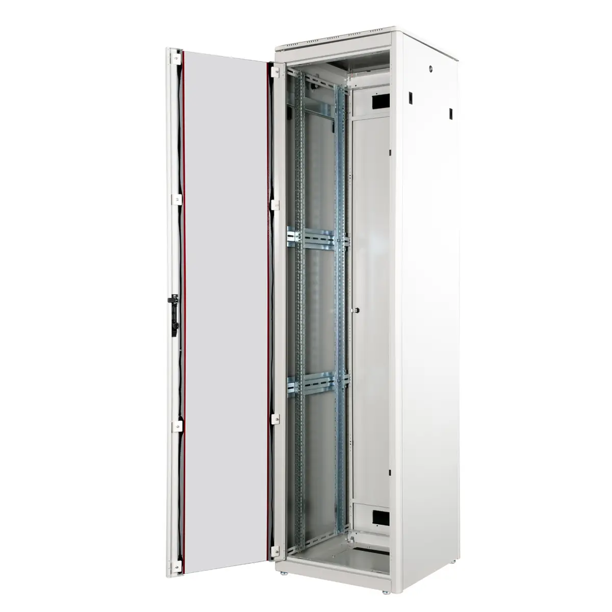 48,26cm (19") Netzwerkschrank Pro 47 HE 600x600 BxT Glastur grau