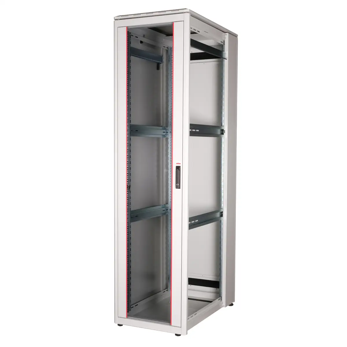 48,26cm (19") Netzwerkschrank Pro 47 HE 600x1000 BxT Glastur grau