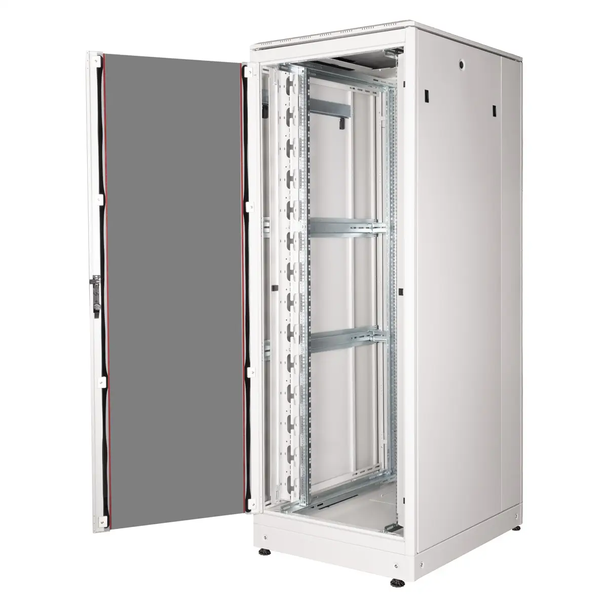 48,26cm (19") Netzwerkschrank Pro 42 HE 800x1000 BxT Glastur grau