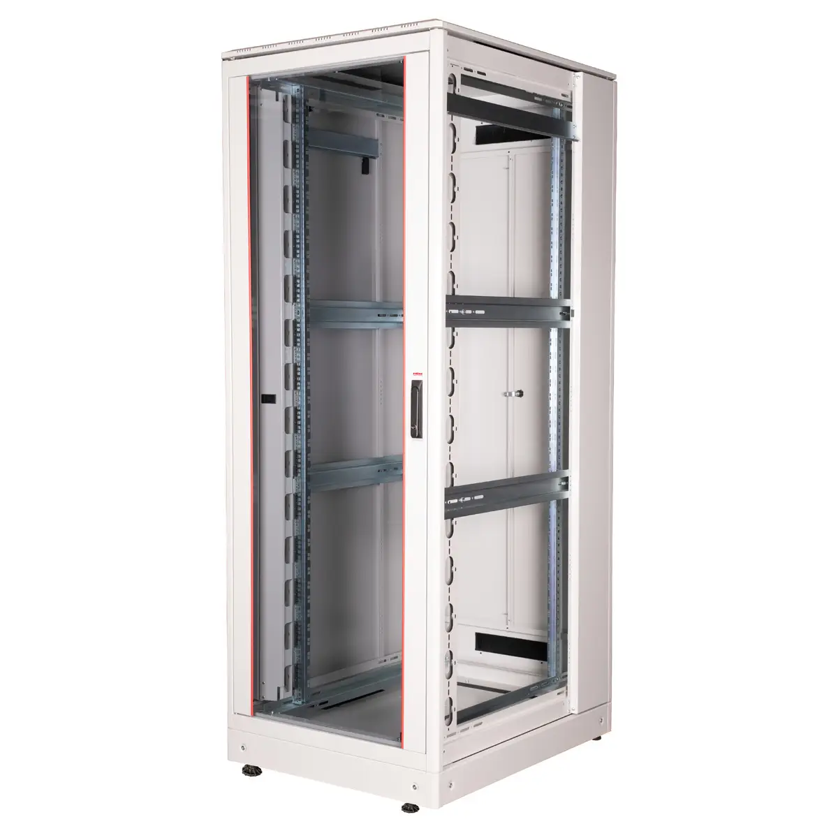 48,26cm (19") Netzwerkschrank Pro 42 HE 800x1000 BxT Glastur grau