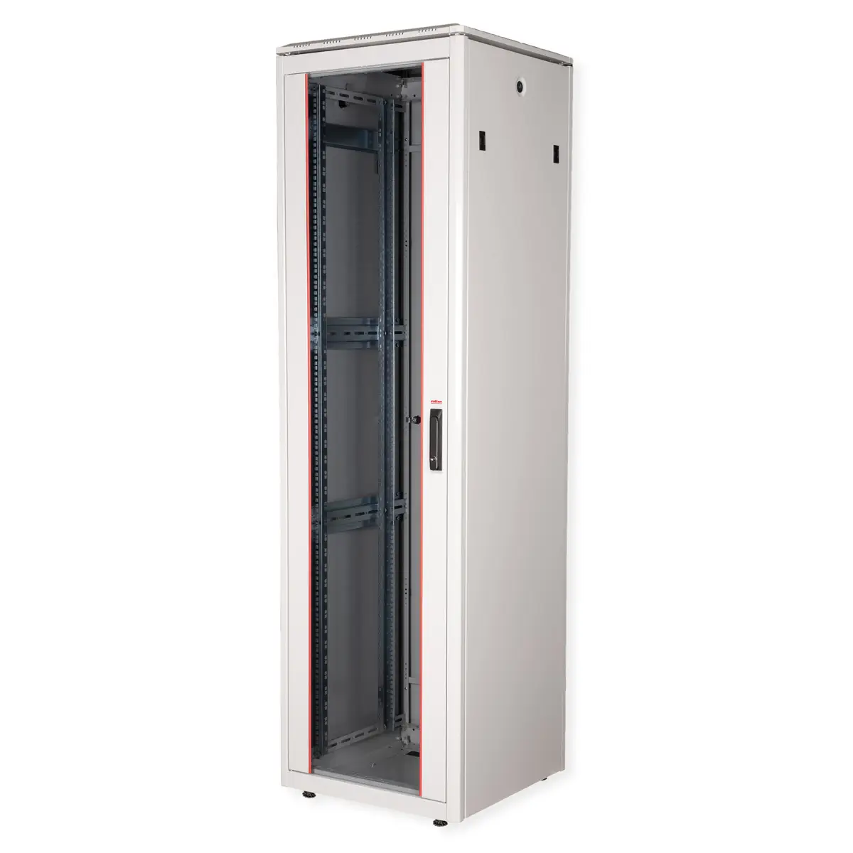 48,26cm (19") Netzwerkschrank Pro 42 HE 600x800 BxT Glastur grau