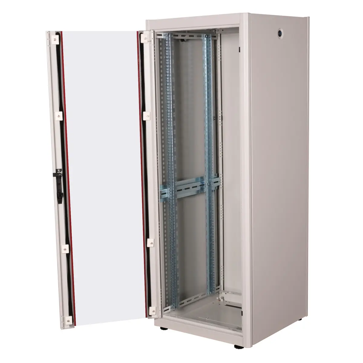 48,26cm (19") Netzwerkschrank Basic 32 HE 600x600 BxT Glastur grau