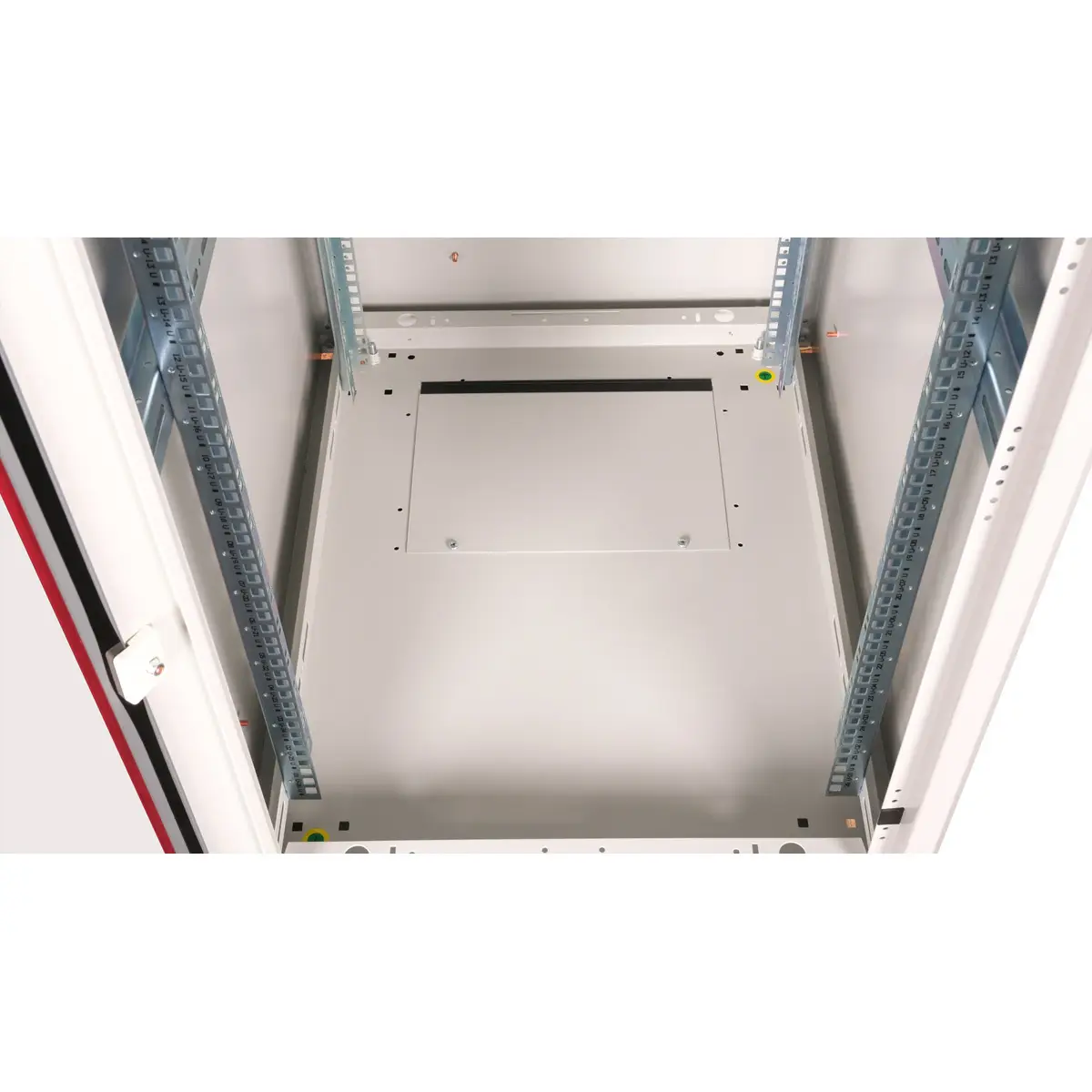 48,26cm (19") Netzwerkschrank Basic 26 HE 600x800 BxT Glastur grau