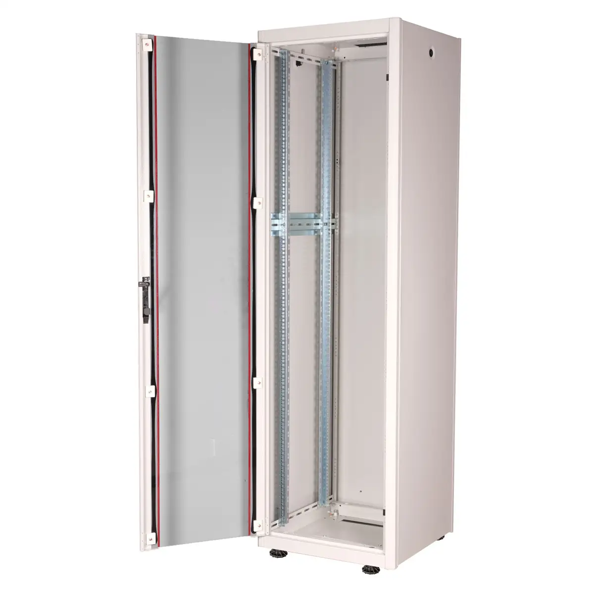 48,26cm (19") Netzwerkschrank Basic 42 HE 600x600 BxT Glastur grau