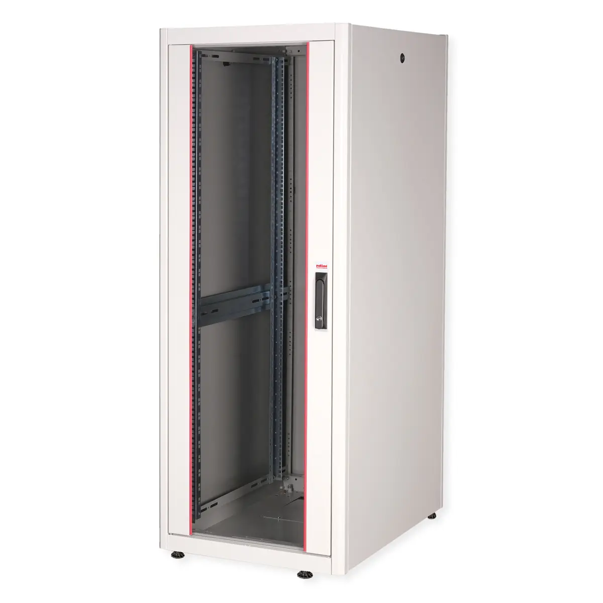 48,26cm (19") Netzwerkschrank Basic 42 HE 600x1000 BxT Glastur grau