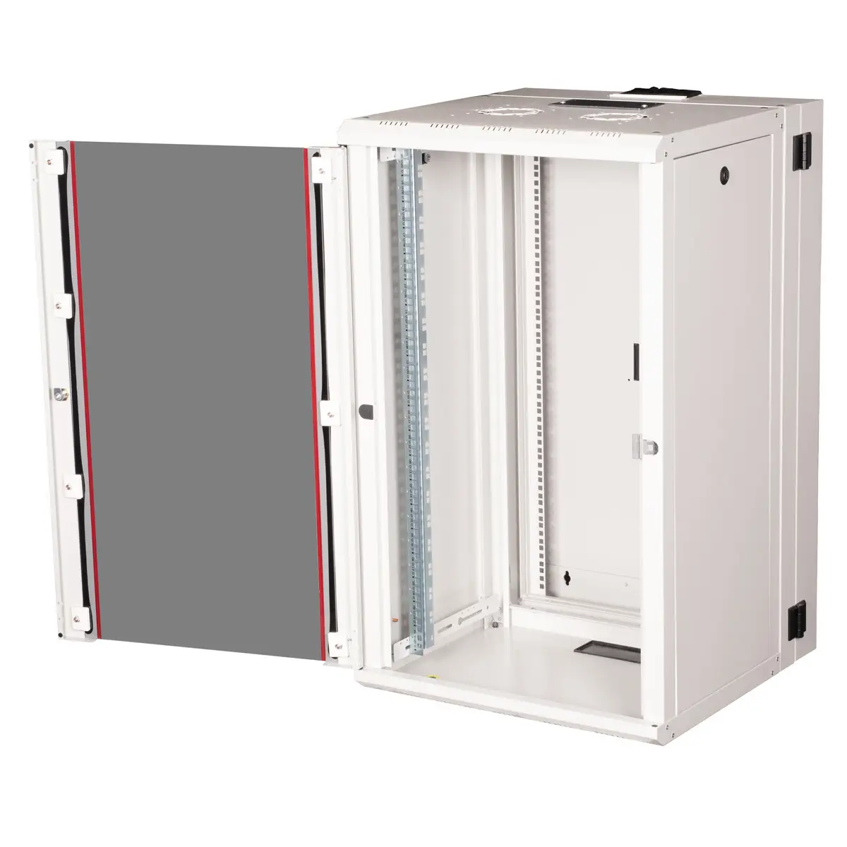 48,26cm (19") Wandgehäuse Pro 20 HE 600x600 BxT zweiteilig schwenkbar grau