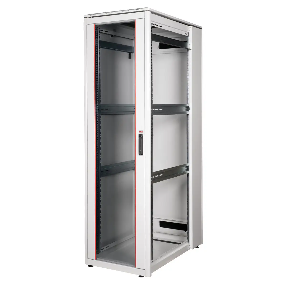 48,26cm (19") Netzwerkschrank Pro 42 HE 600x1000 BxT Glastur grau