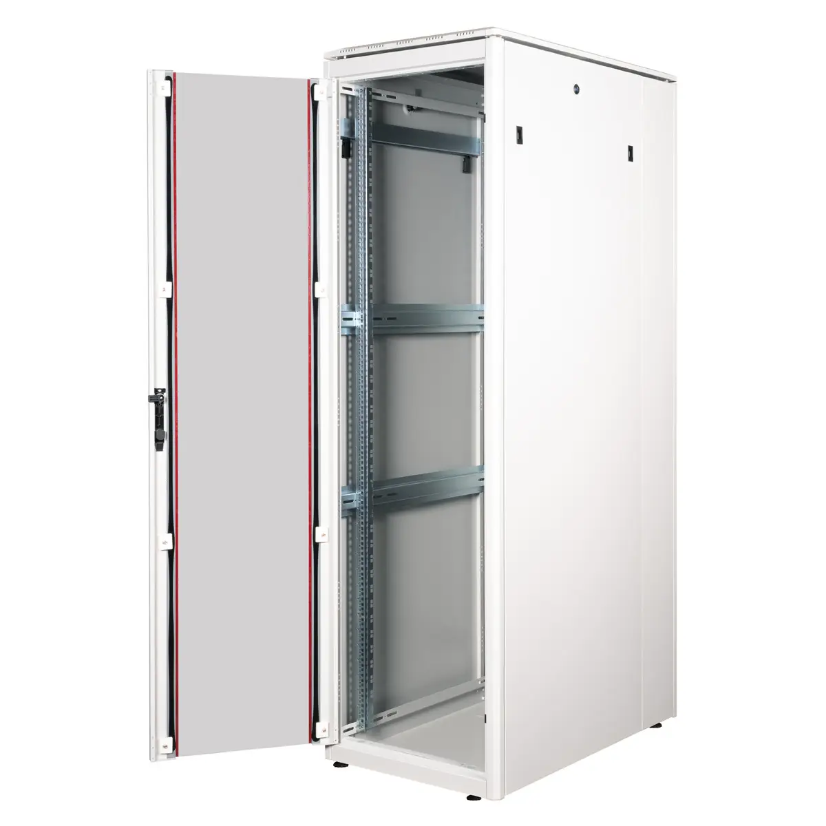 48,26cm (19") Netzwerkschrank Pro 42 HE 600x1000 BxT Glastur grau