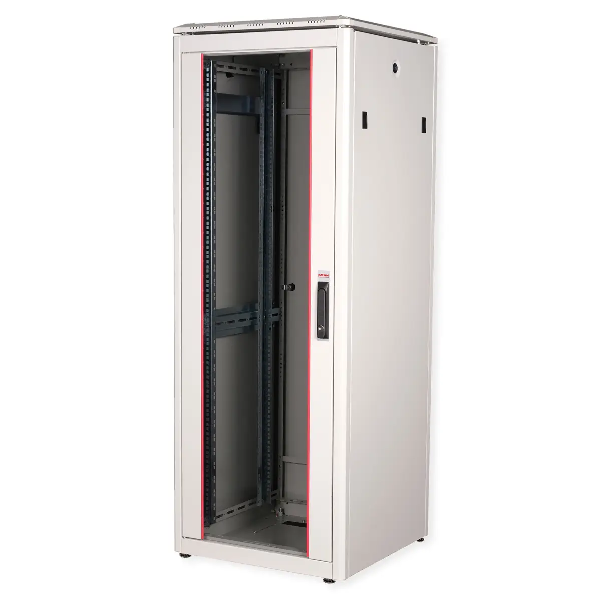 48,26cm (19") Netzwerkschrank Pro 32 HE 600x600 BxT Glastur grau