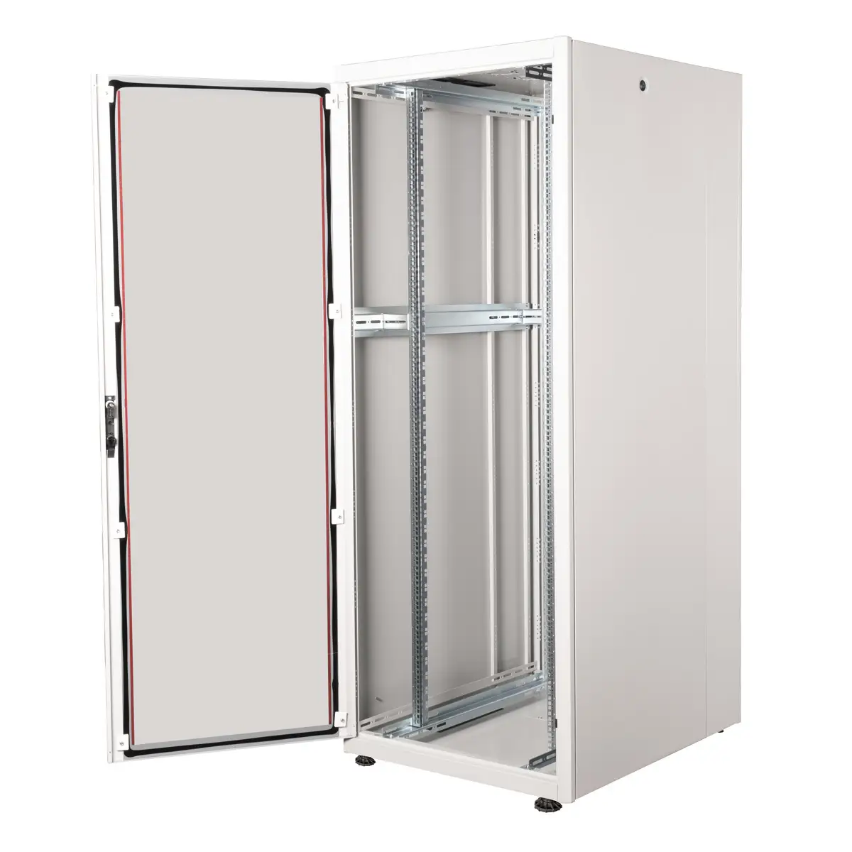 48,26cm (19") Netzwerkschrank Basic 42 HE 800x800 BxT Glastur grau