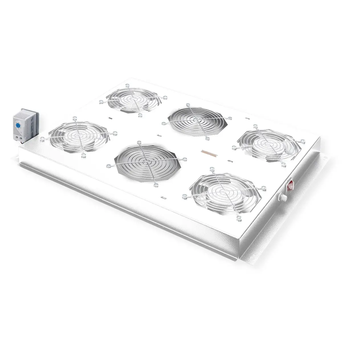 48,26cm (19") Dachlüftereinheit 4 Lüfter Thermostat grau