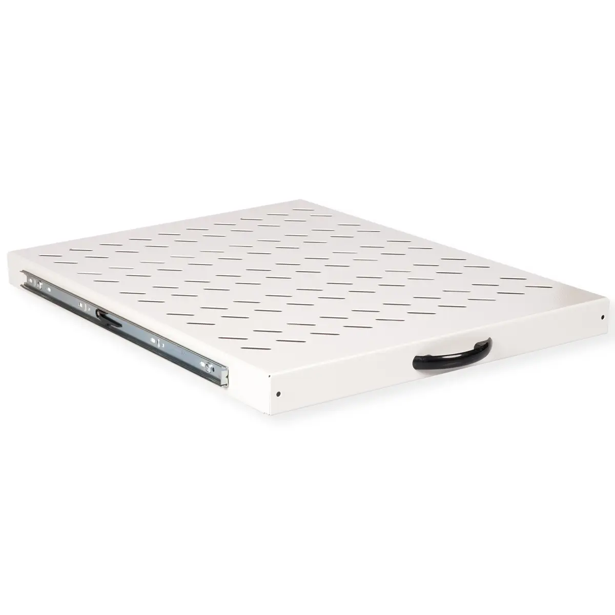 48,26cm (19") Fachboden 1 HE ausziehbar 550 T 25 kg grau
