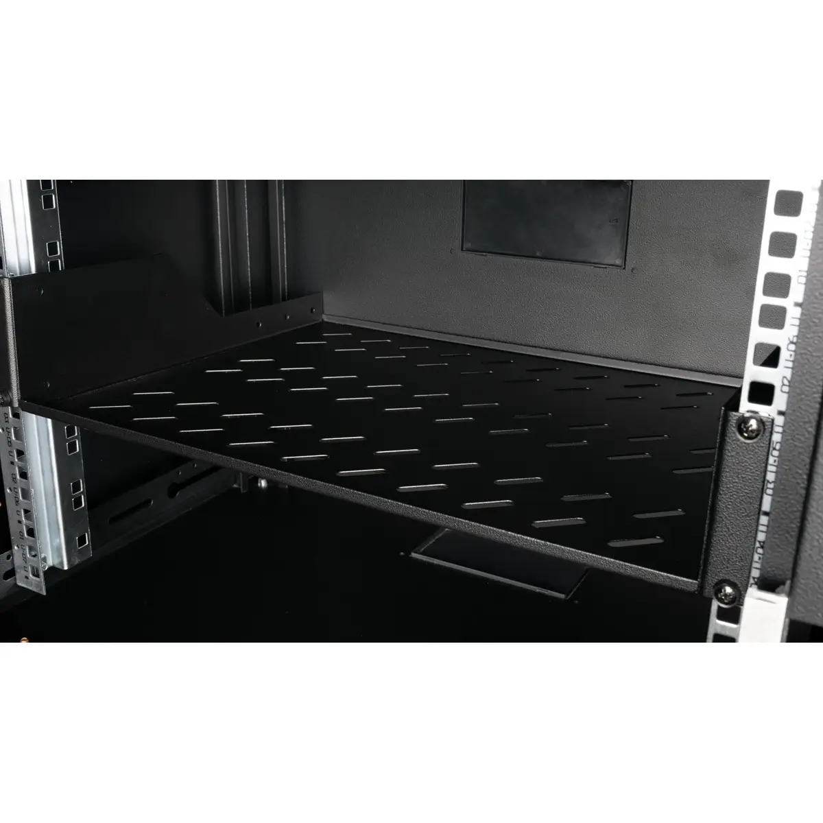 48,26cm (19") Fachboden 2 HE 350 T 25kg Tragkraft schwarz