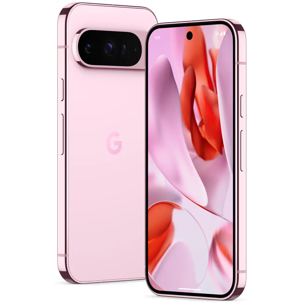 Pixel 9 Pro Smartphone Dual SIM 5G 256 GB 16cm (6,3") 1280 x 2856 Pixel Kamera 50MP/48MP/48MP Frontkamera 42MP Google Tensor G4 Rose Quartz