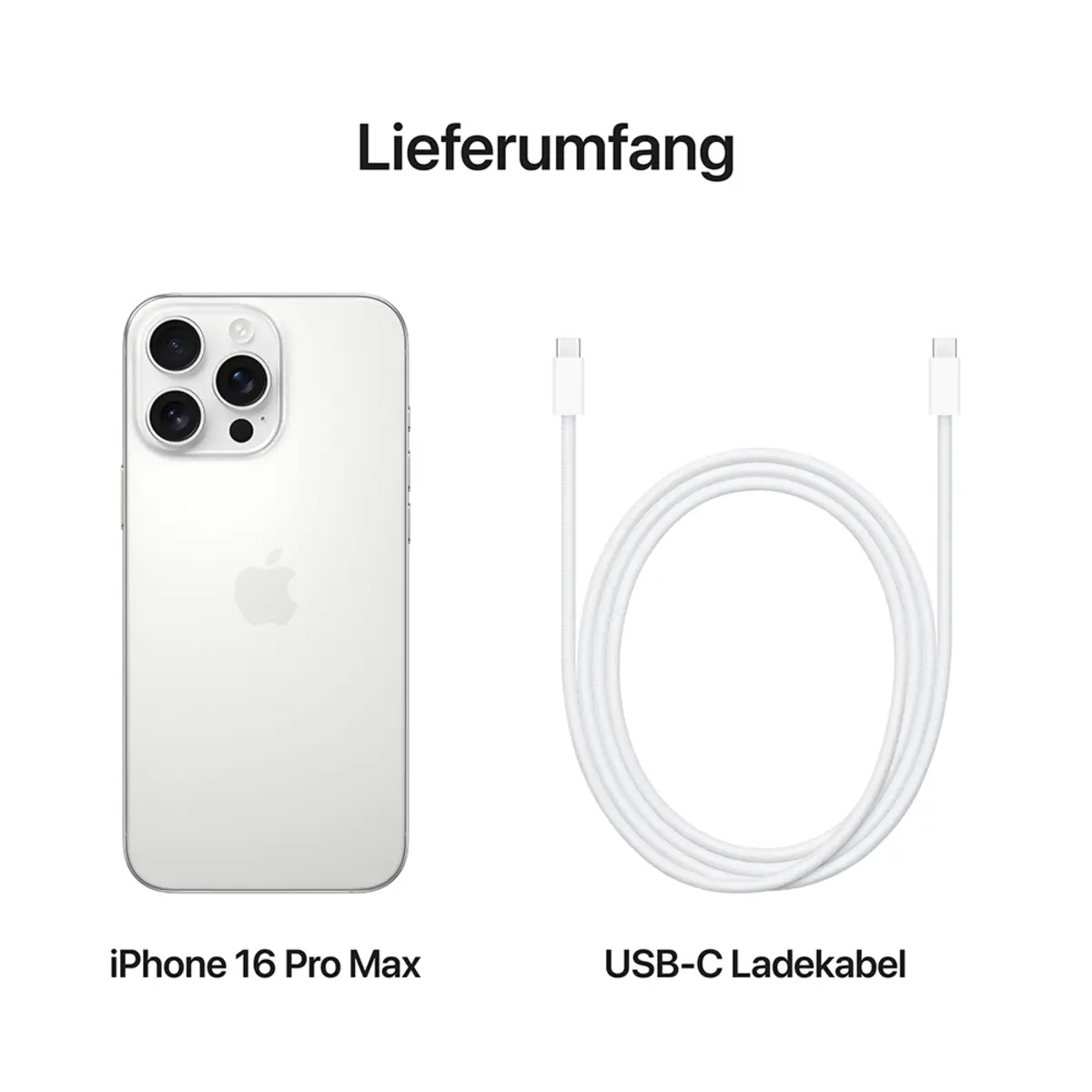 iPhone 16 Pro Max 512GB Titan Weiß