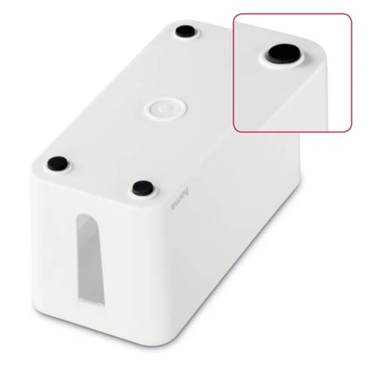 Kabelbox Mini für Steckdosenleiste 23.5x11.5 12 Weiß
