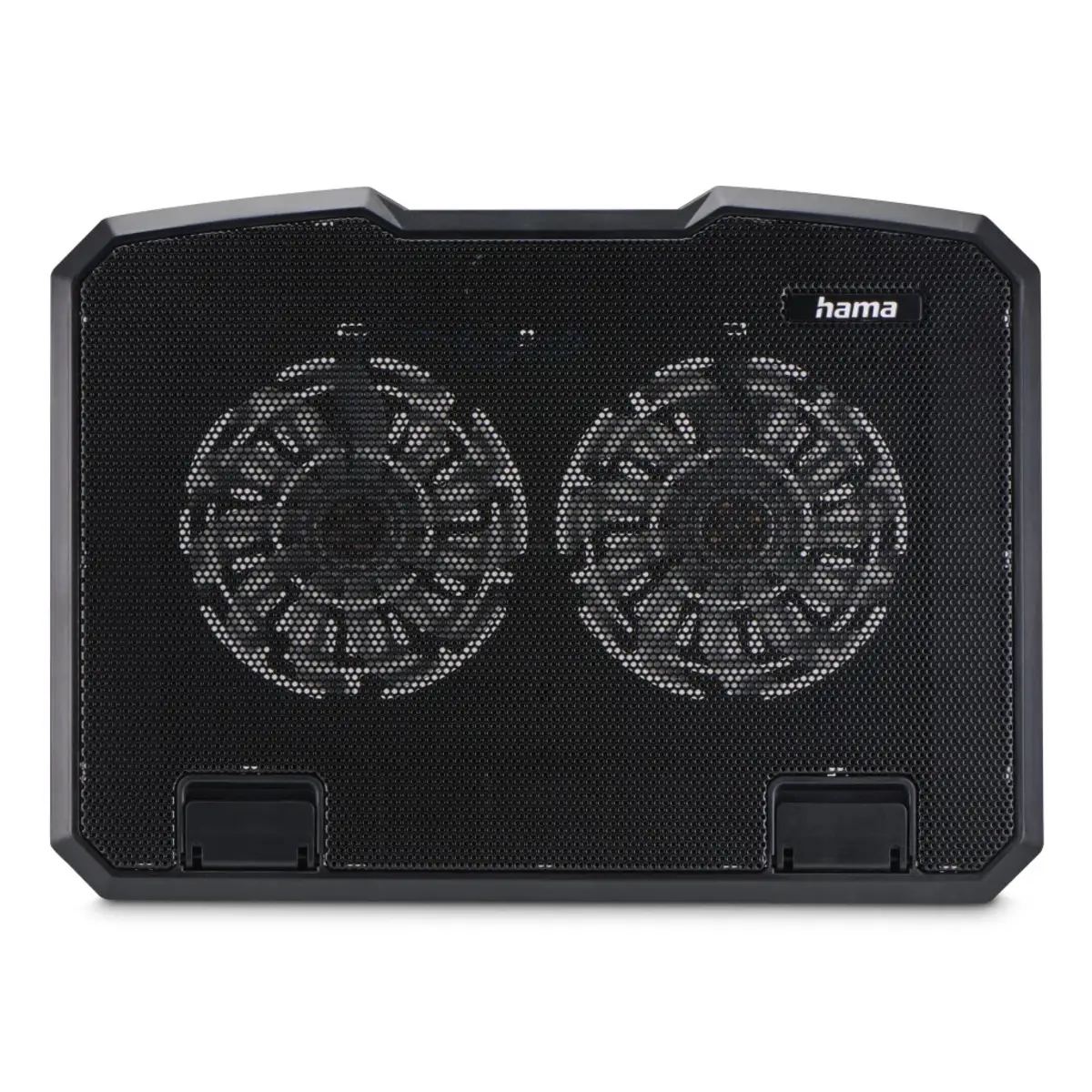 Laptop-Kühler Black neigbar leise 2 Lüfter bis 40cm (15.6") schwarz