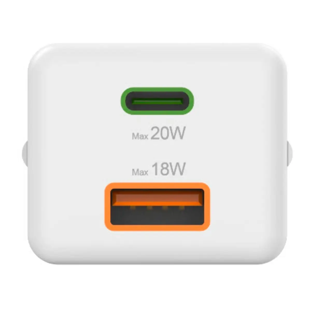 Netzteil 20 Watt Ausgabeanschlussstellen (USB Typ A, 24 pin USB-C) weiß