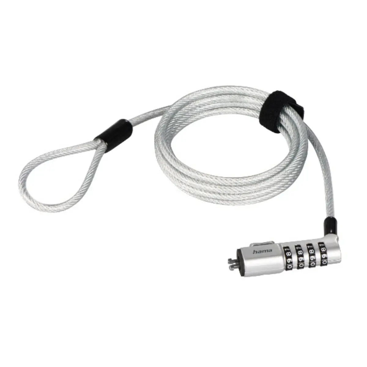 Nano Zahlenschloss 4-stellig Carbonstahl Silber