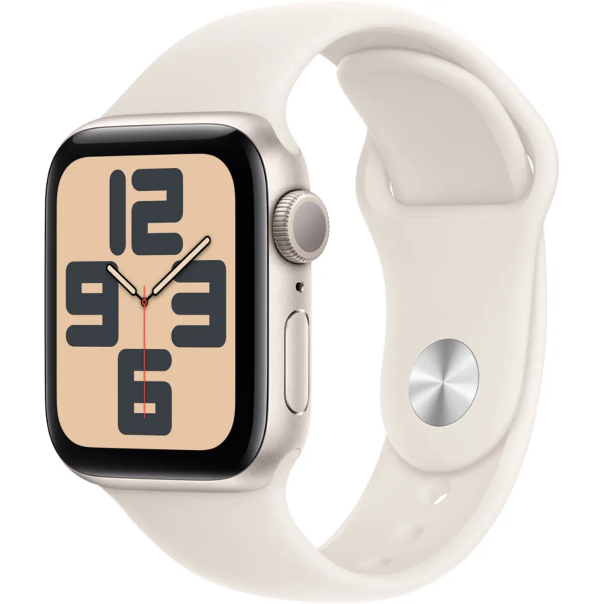Apple Watch SE GPS 40mm Starlight Aluminium Case with Starlight Sport Band, S/M