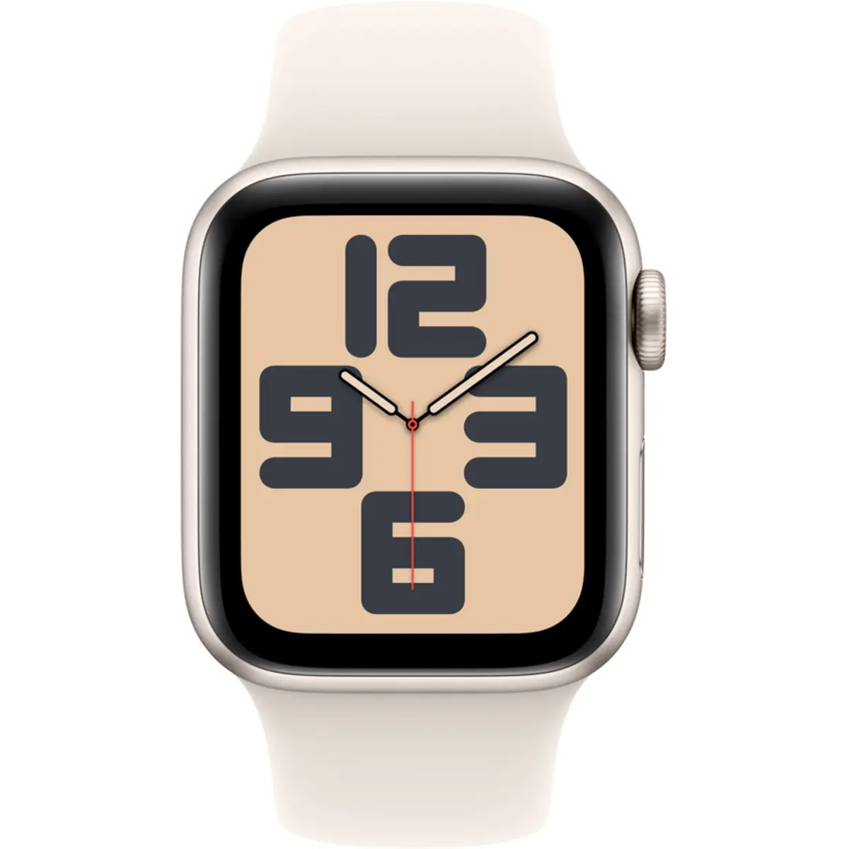 Apple Watch SE GPS 40mm Starlight Aluminium Case with Starlight Sport Band, S/M