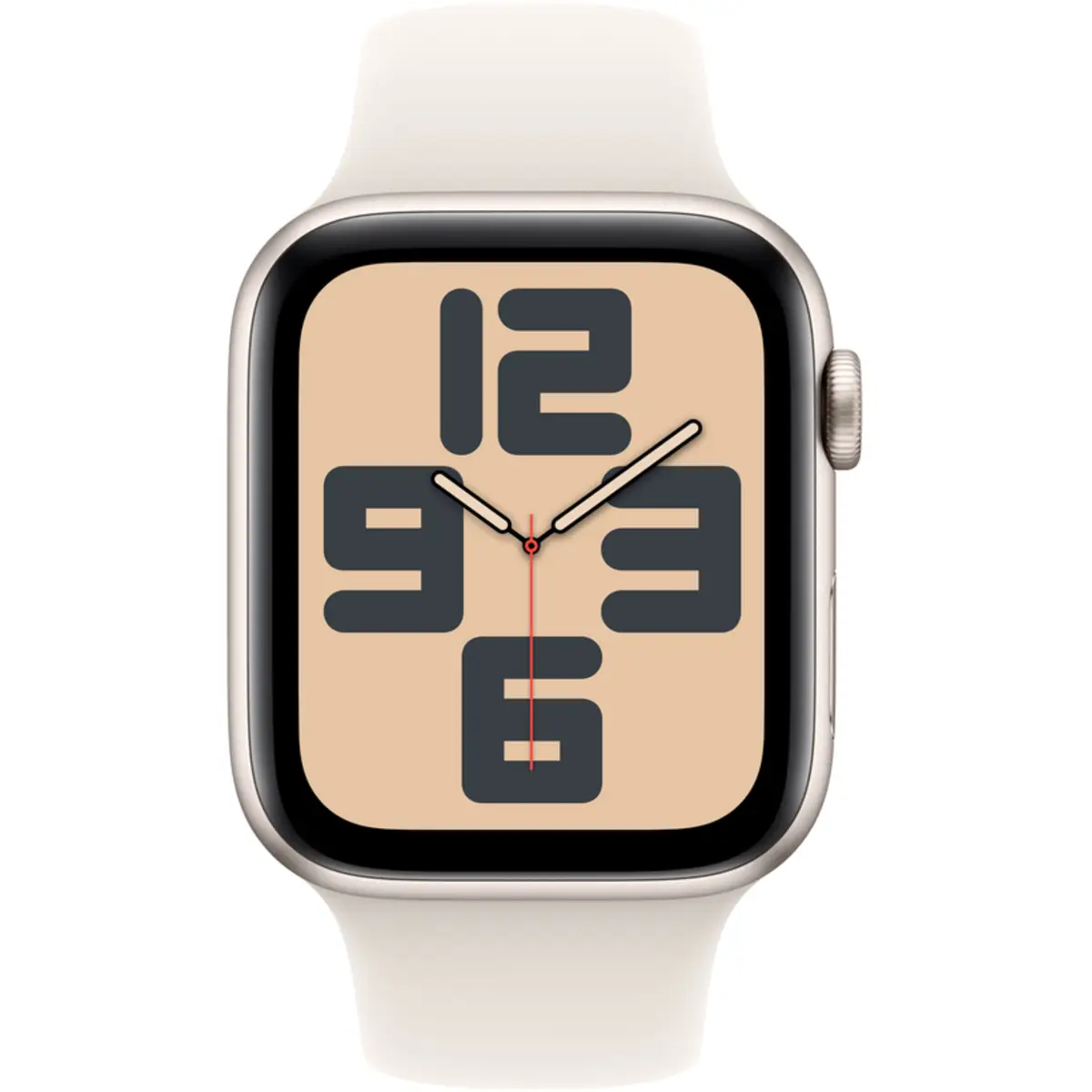 Apple Watch SE GPS 44mm Starlight Aluminium Case with Starlight Sport Band, S/M