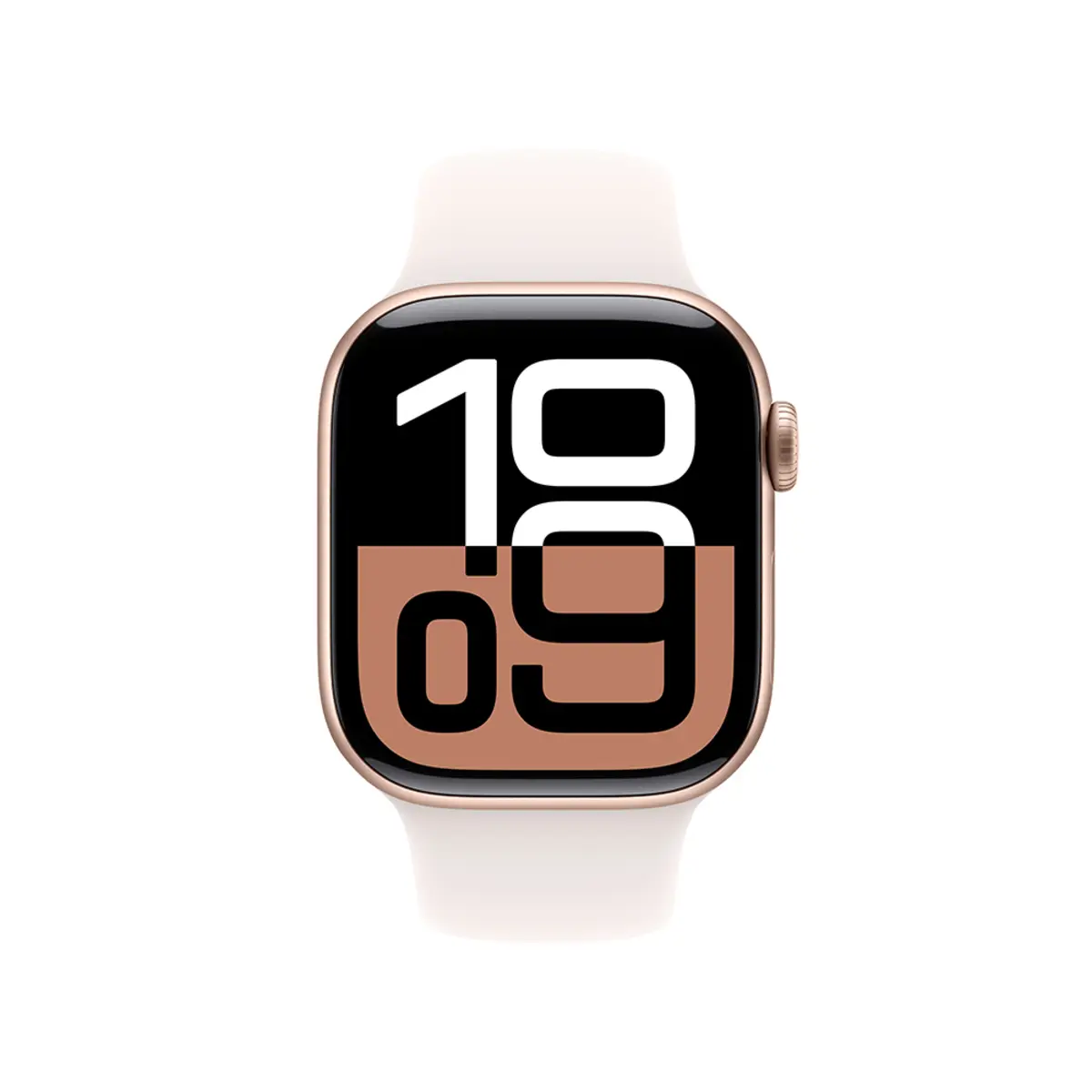 Apple Watch Series 10 GPS 42mm Rose Gold Aluminium Case with Light Blush Sport Band, S/M