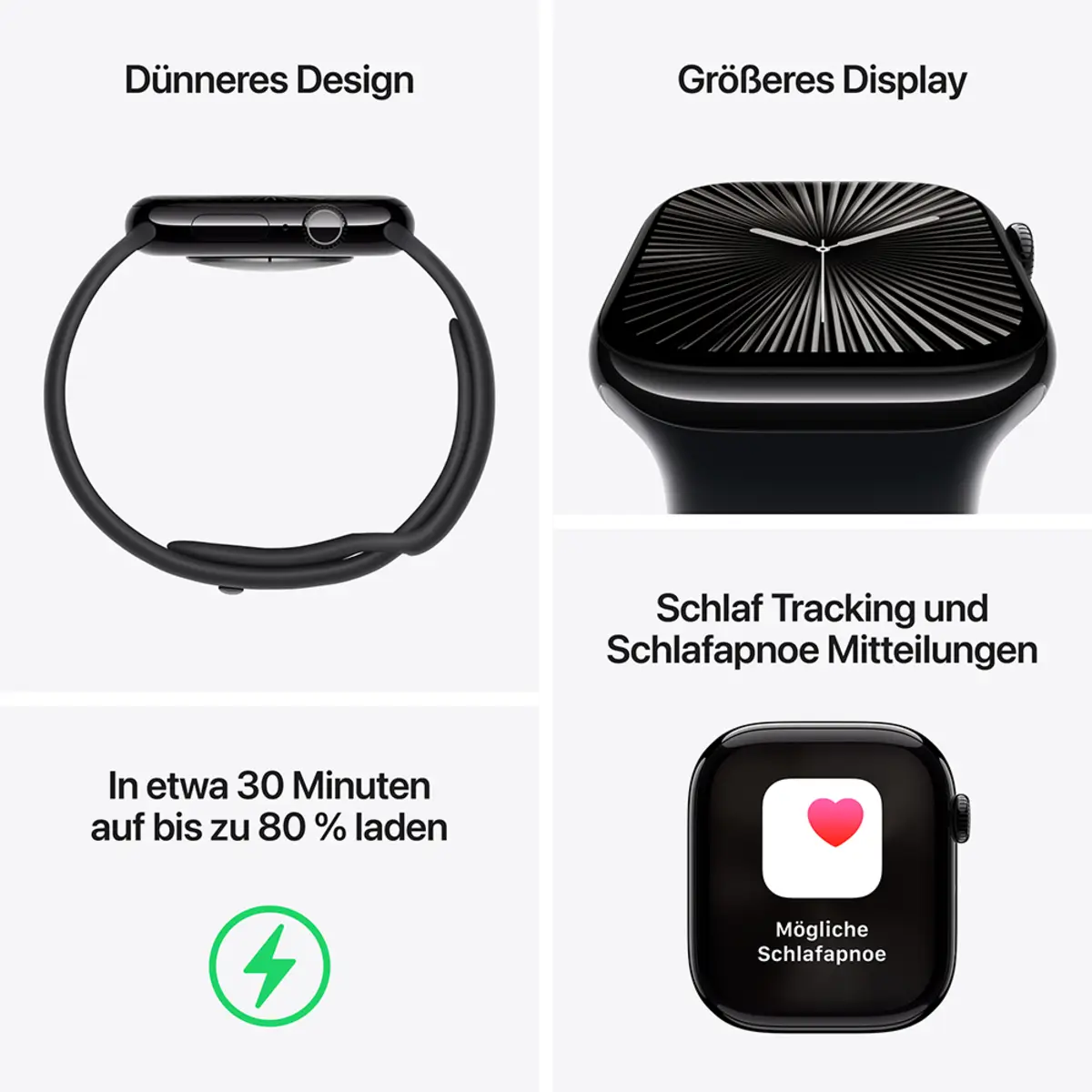 Apple Watch Series 10 GPS 42mm Rose Gold Aluminium Case with Light Blush Sport Band, M/L