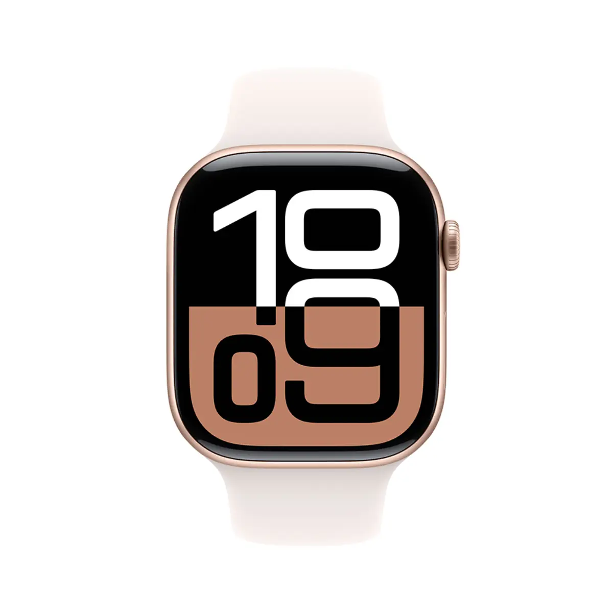 Apple Watch Series 10 GPS 46mm Rose Gold Aluminium Case with Light Blush Sport Band, M/L