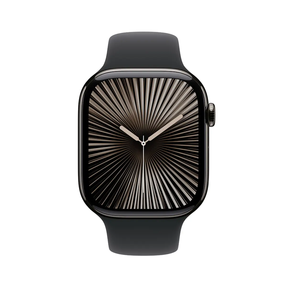 Apple Watch Series 10 GPS + Cellular 46mm Slate Titanium Case with Black Sport Band, M/L