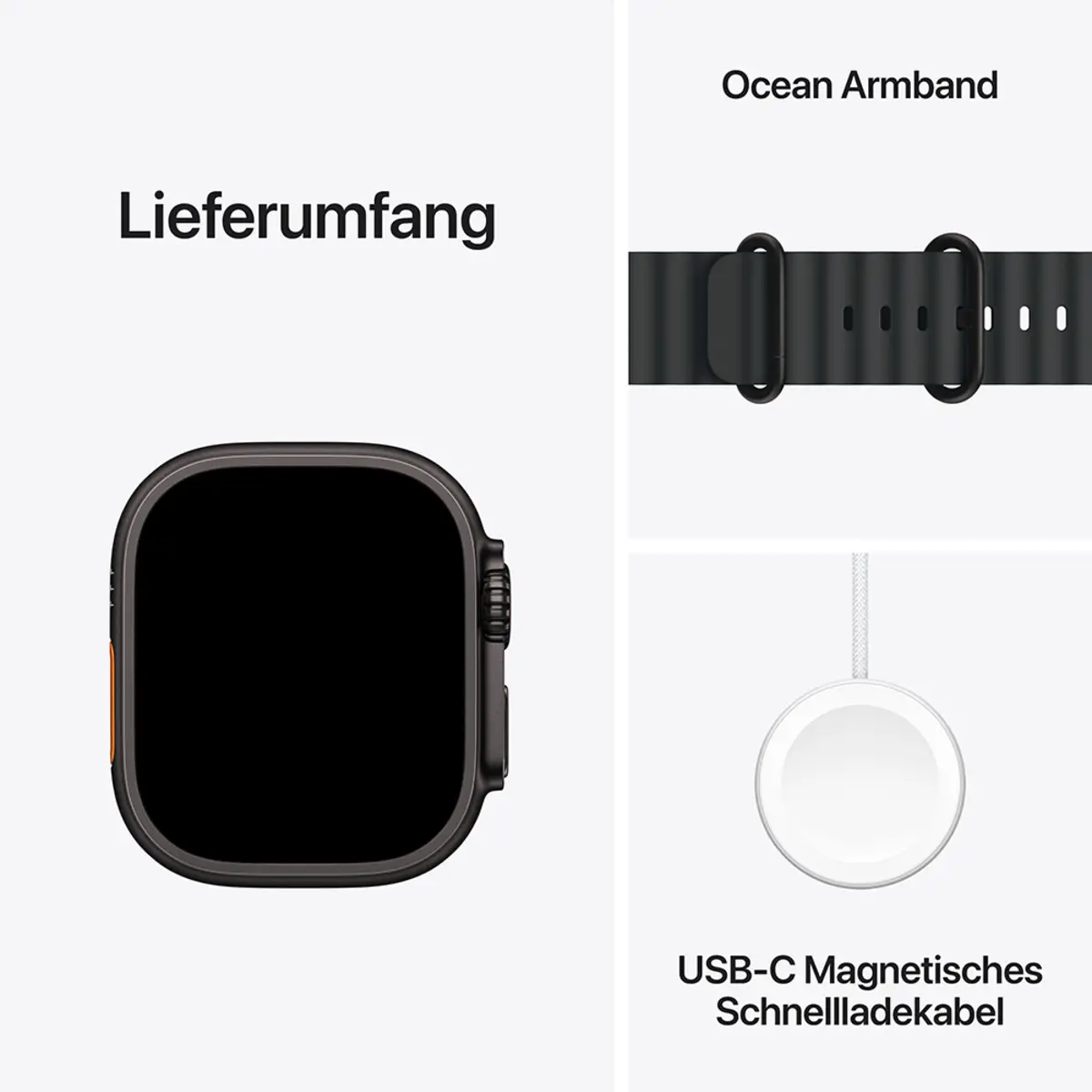 Apple Watch Ultra 2 GPS + Cellular 49mm Black Titanium Case with Black Ocean Band