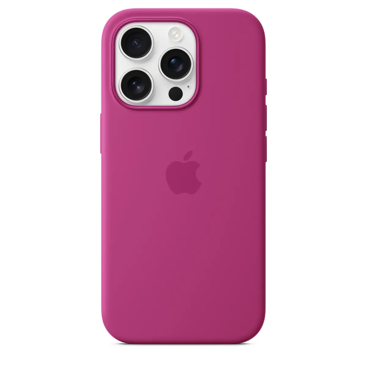 iPhone 16 Pro Silicone Case with MagSafe, Fuchsia