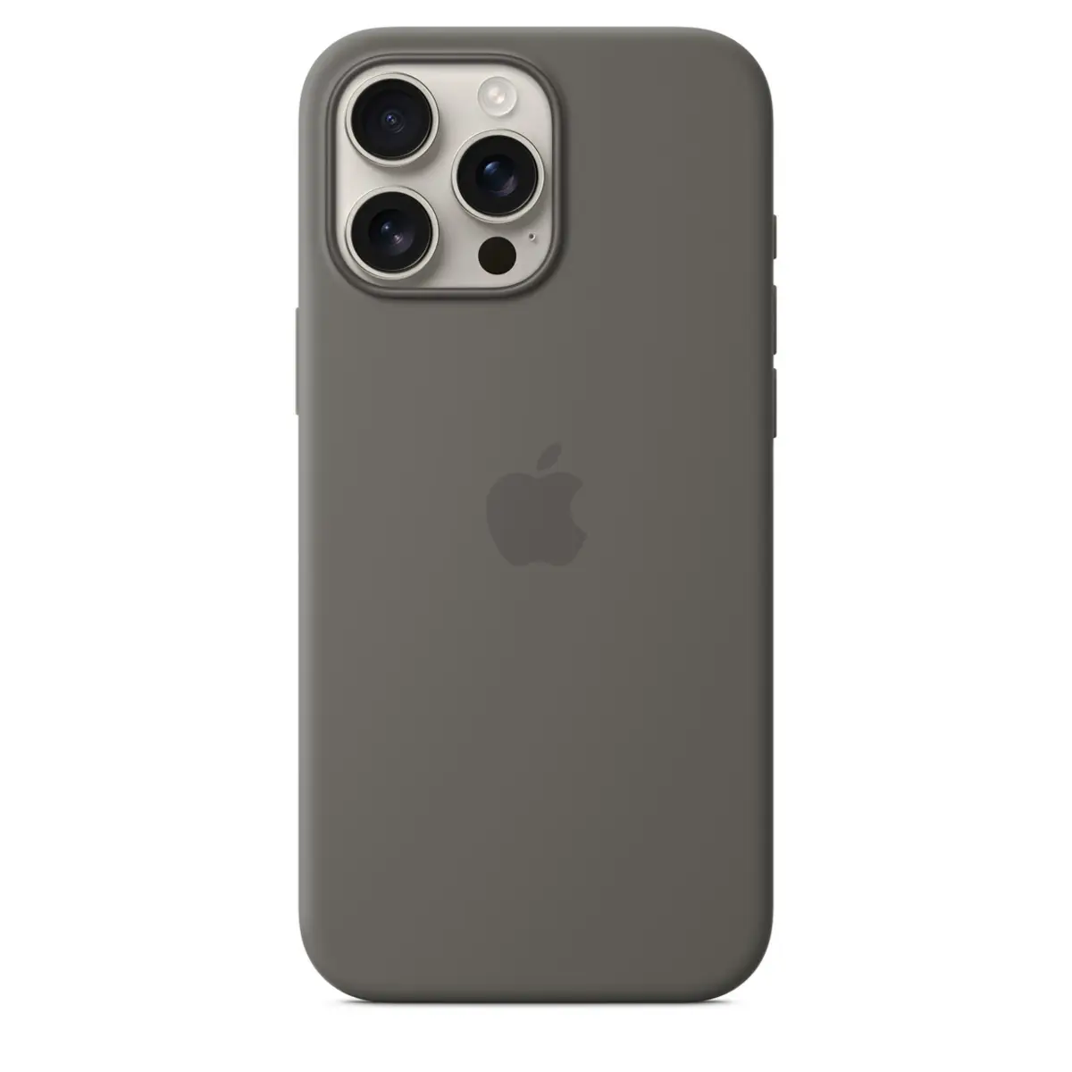 iPhone 16 Pro Max Silicone Case with MagSafe, Stone Gray