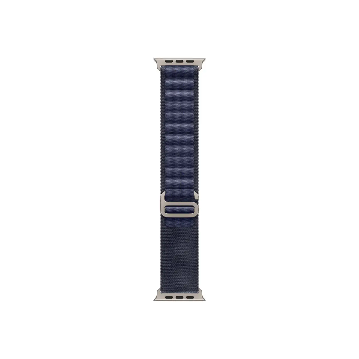 49mm Navy Alpine Loop - Large, Natural Titanium Finish
