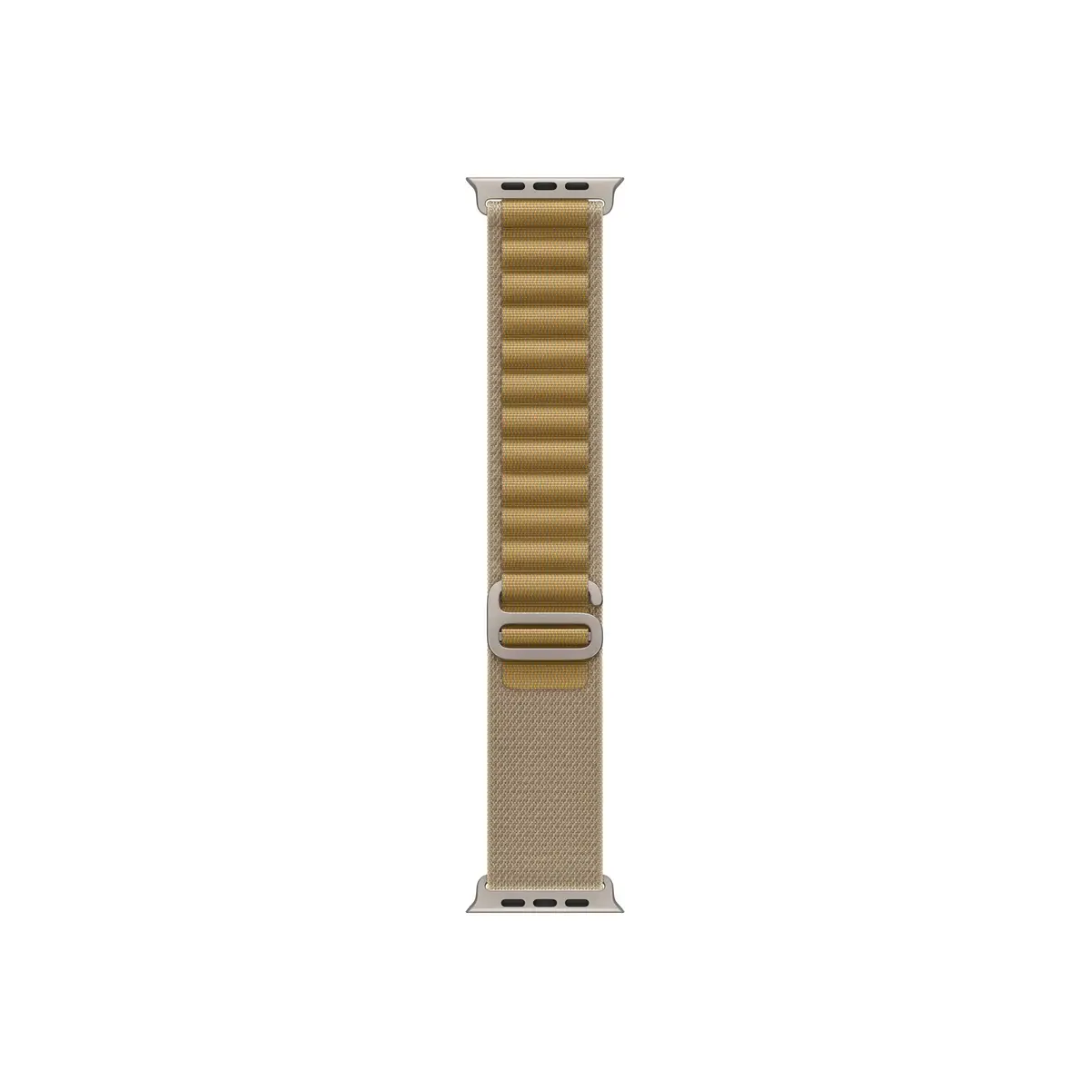49mm Tan Alpine Loop - Medium, Natural Titanium Finish