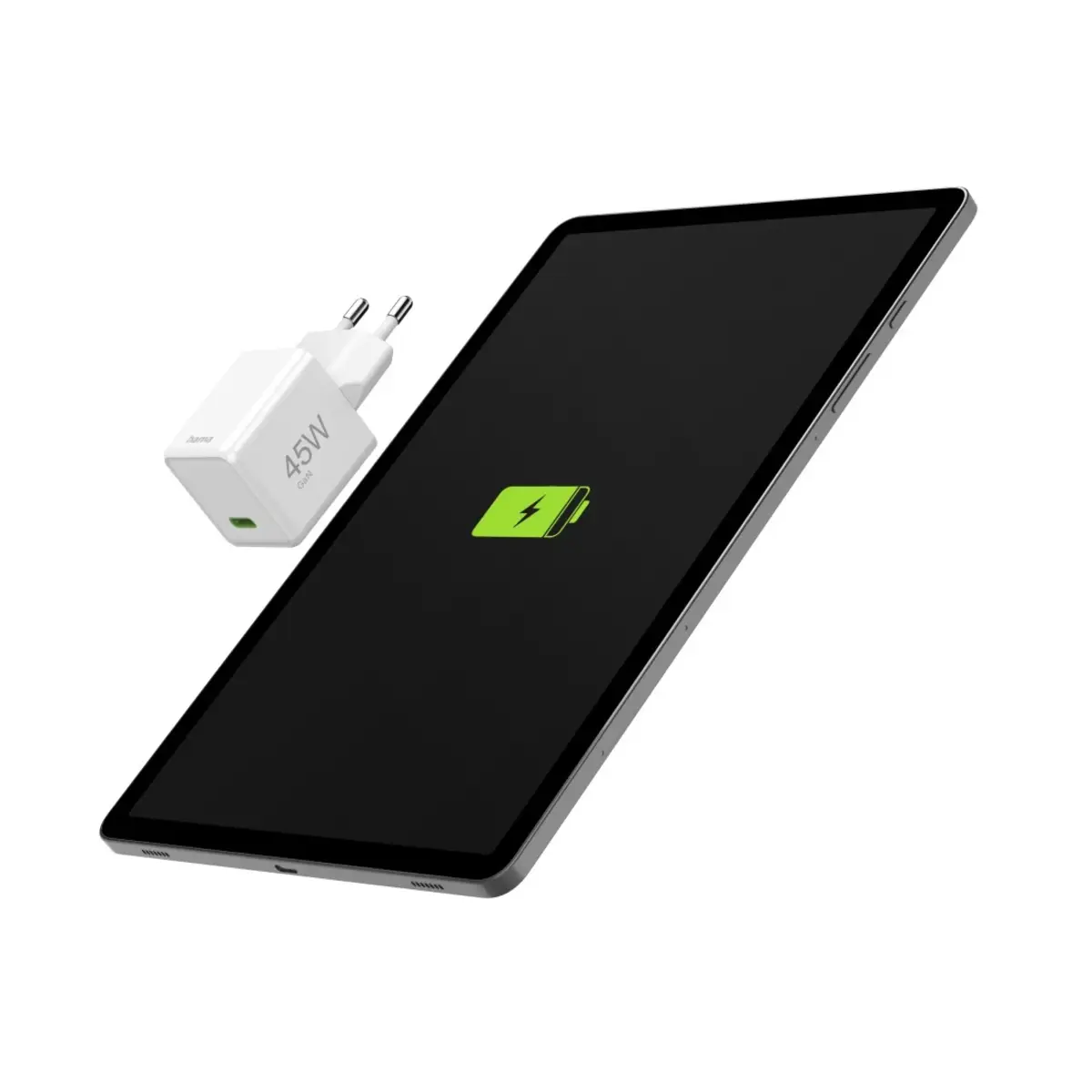 Schnellladegerät GaN USB-C Super-Mini-Charger PD 45 W Weiß